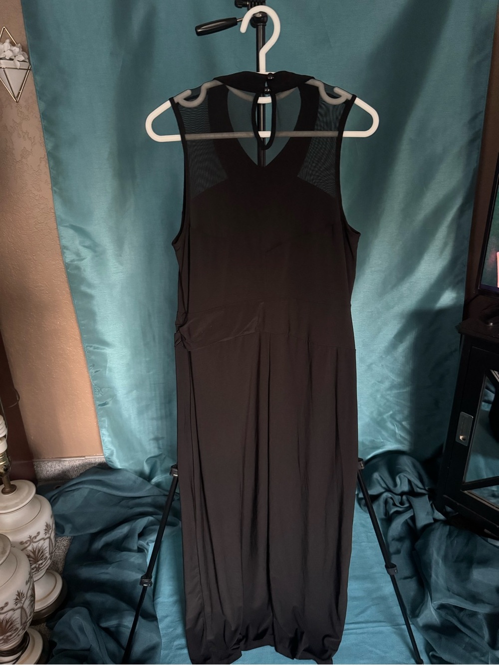 NEW Black Mesh Maxi Dress Gothic Alt Baddie Y2K